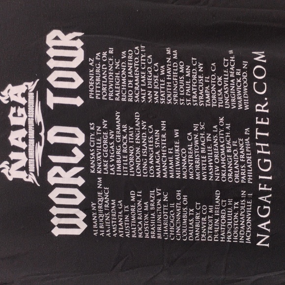 NAGA North American Grappling Association World Tour Alanic Shirt Sz.2XL - Picture 5 of 5